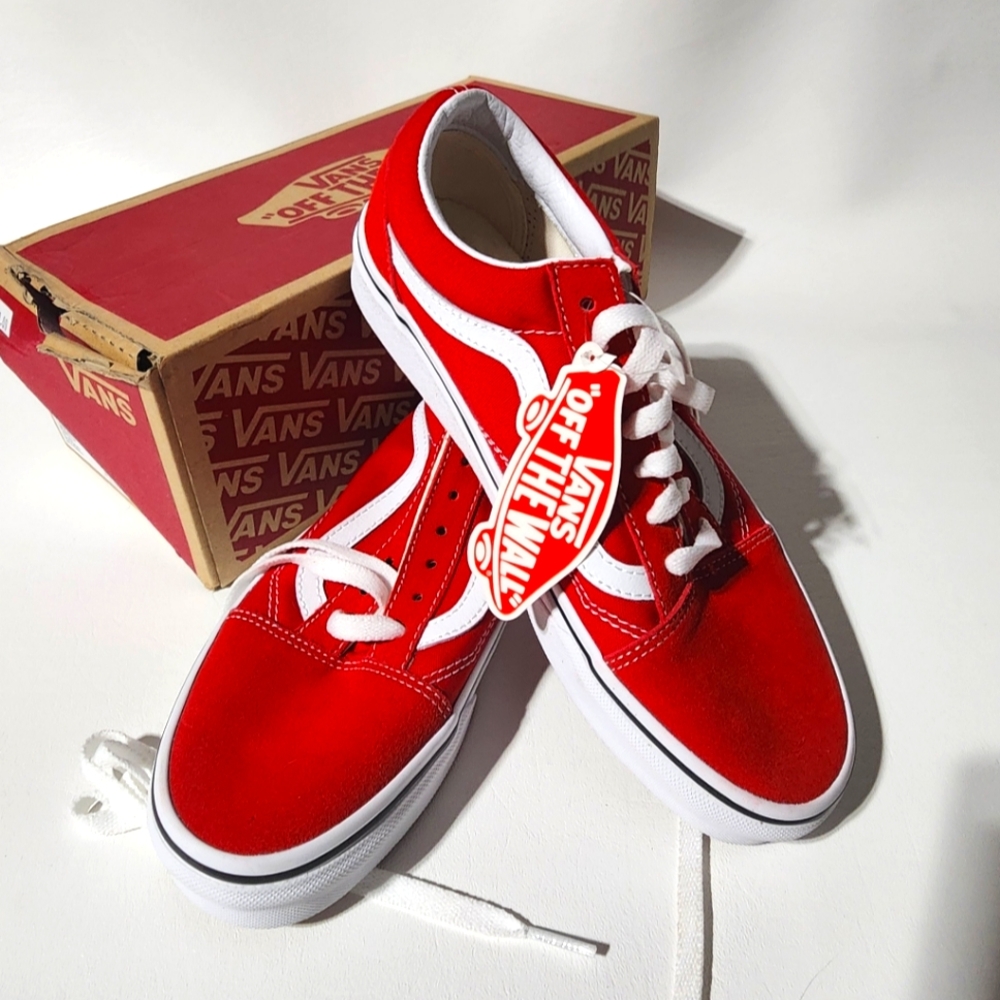 Old Skool Vans Racing Red NEW